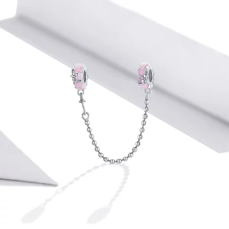 Pandora Style Silver Love Daisy Safety Chain - SCC1799