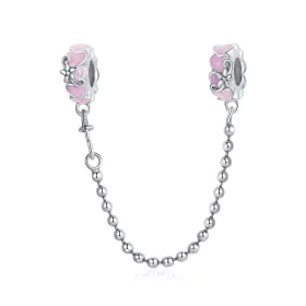 Pandora Style Silver Love Daisy Safety Chain - SCC1799 Pandora Style Silver Love Daisy Safety Chain - SCC1799