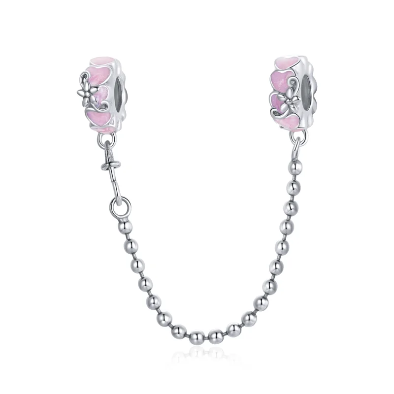 (image for) Pandora Style Silver Love Daisy Safety Chain - SCC1799 - Product Image