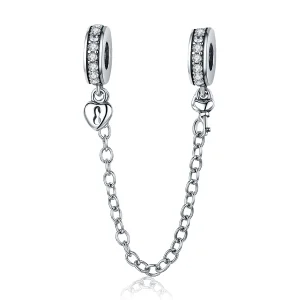 (image for) Pandora Style Silver Only Love Safety Chain - SCC606