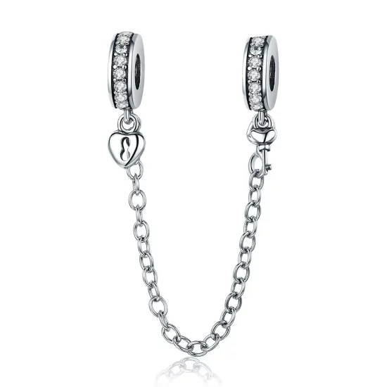 Pandora Style Silver Only Love Safety Chain - SCC606