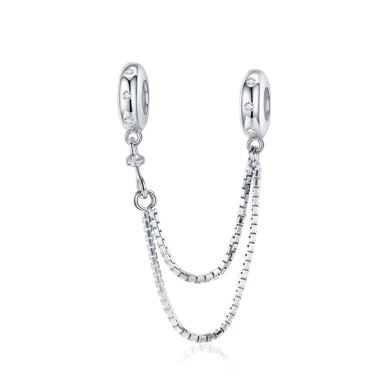 (image for) Pandora Style Silver Simple Chain Safety Chain - SCC1419 - Product Image