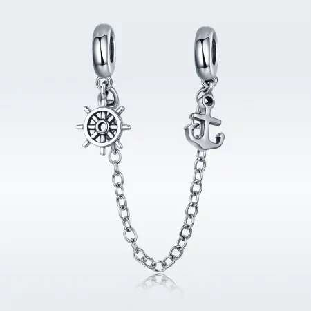 Pandora Style Silver Voyage Safety Chain - SCC604