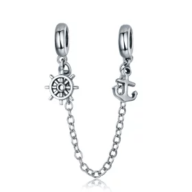 Pandora Style Silver Voyage Safety Chain - SCC604 Pandora Style Silver Voyage Safety Chain - SCC604