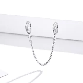 Pandora Style Silver Water Wave Safety Chain - SCC1577 Pandora Style Silver Water Wave Safety Chain - SCC1577