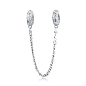 Pandora Style Silver Water Wave Safety Chain - SCC1577 Pandora Style Silver Water Wave Safety Chain - SCC1577