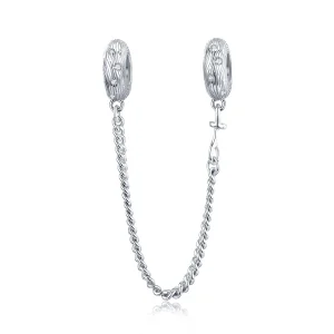 (image for) Pandora Style Silver Water Wave Safety Chain - SCC1577