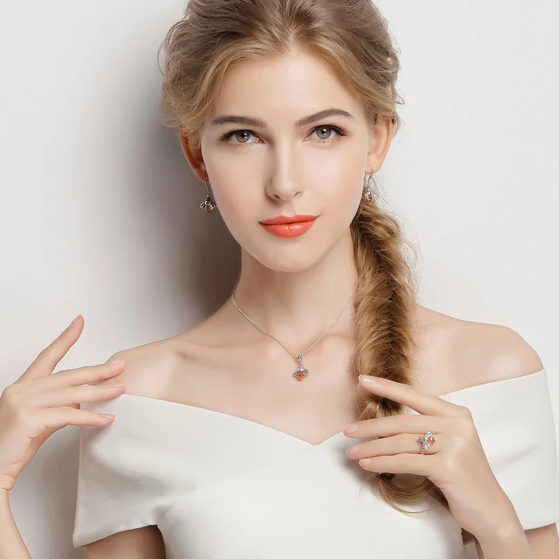 (image for) Pandora Style Bee Jewelry Set - SET006 - View 2