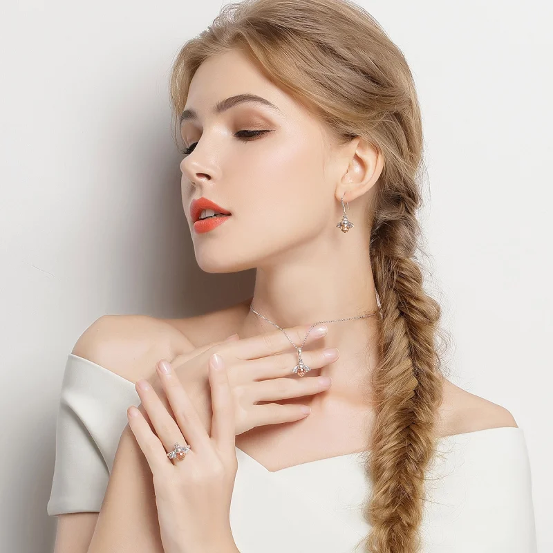 (image for) Pandora Style Bee Jewelry Set - SET006 - View 6