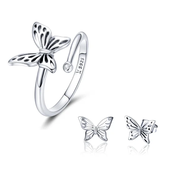 (image for) Pandora Style Butterfly Dream Jewelry Set - SET003