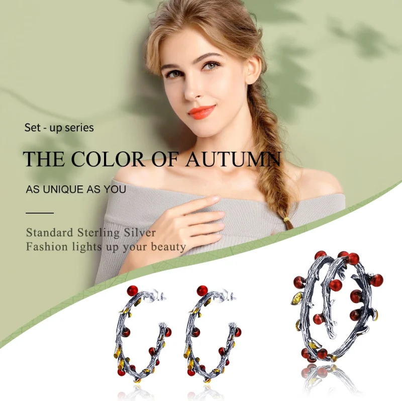 (image for) Pandora Style Color of Autumn Jewelry set - SET005 - View 2
