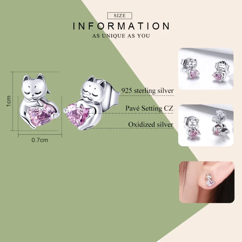 (image for) Pandora Style Cute Cat Jewelry Set - SET002 - View 6