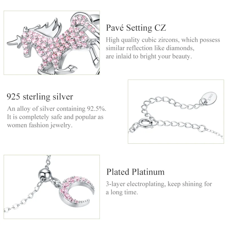 (image for) Pandora Style Cute Unicorn Jewelry set - SET009 - View 5