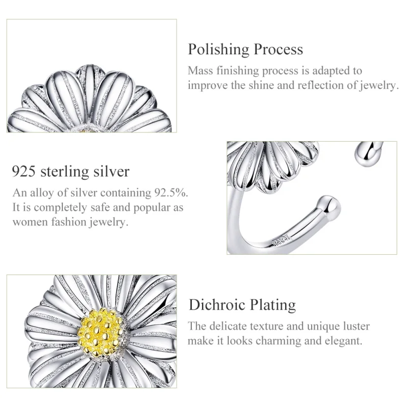 (image for) Pandora Style Daisy Jewelry set - SET001 - View 2