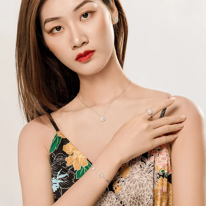 (image for) Pandora Style Daisy Jewelry set - SET001 - View 4