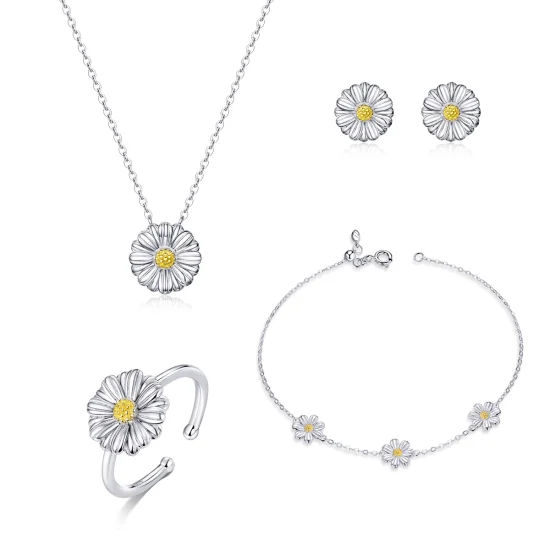 (image for) Pandora Style Daisy Jewelry set - SET001