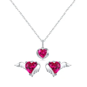 (image for) Pandora Style Guardian Heart Jewelry Set - SET008