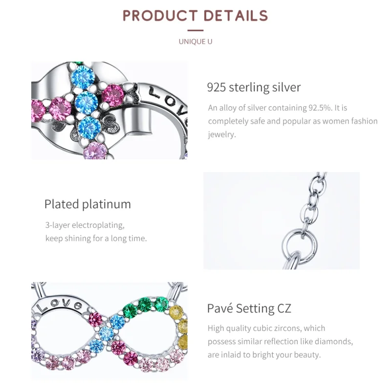 (image for) Pandora Style Infinity Symbol Jewelry Set - SET021 - View 2