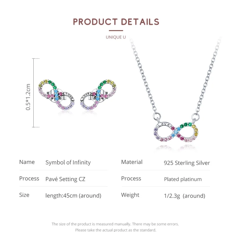 (image for) Pandora Style Infinity Symbol Jewelry Set - SET021 - View 3