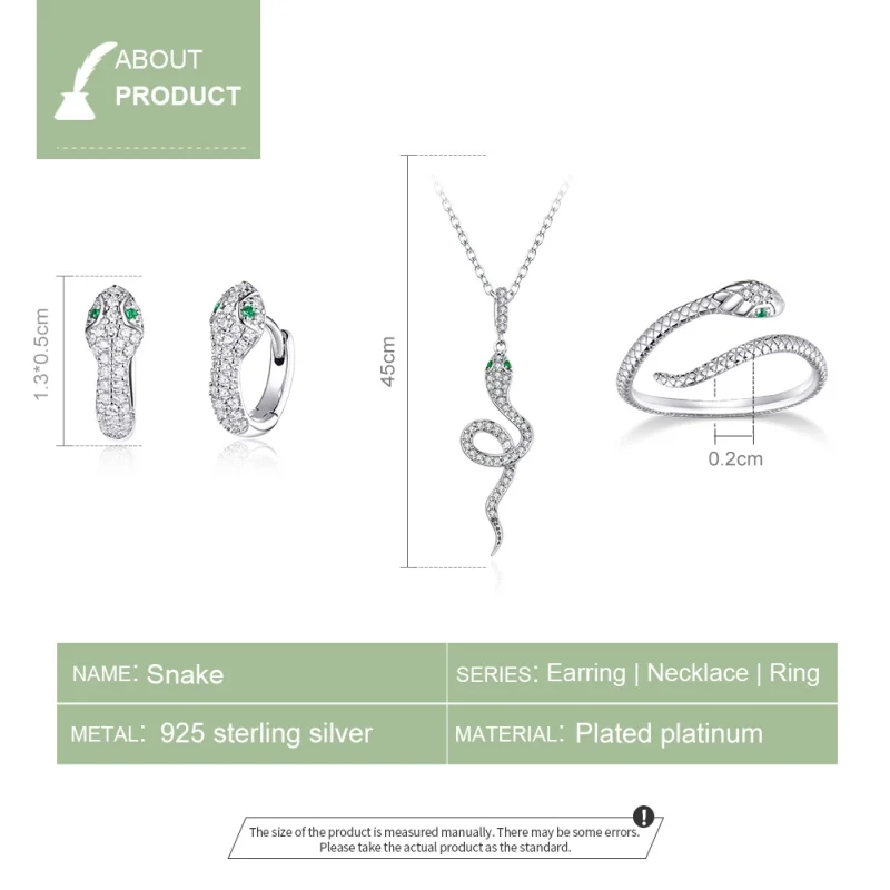 (image for) Pandora Style Snake Jewelry Set - SET020 - View 5