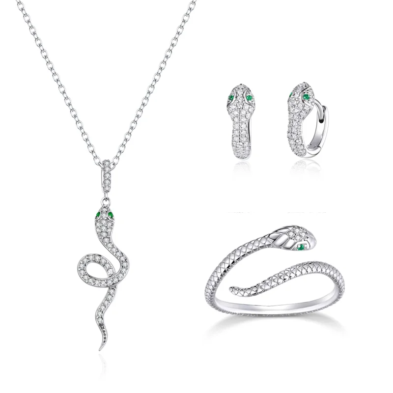 (image for) Pandora Style Snake Jewelry Set - SET020 - Product Image