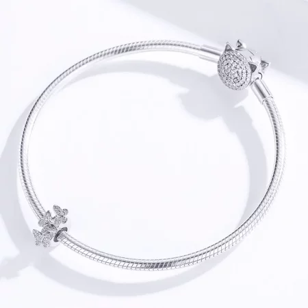 Pandora Style Silver Butterfly Spacer Charm - BSC120