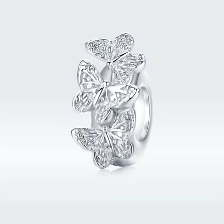 Pandora Style Silver Butterfly Spacer Charm - BSC120