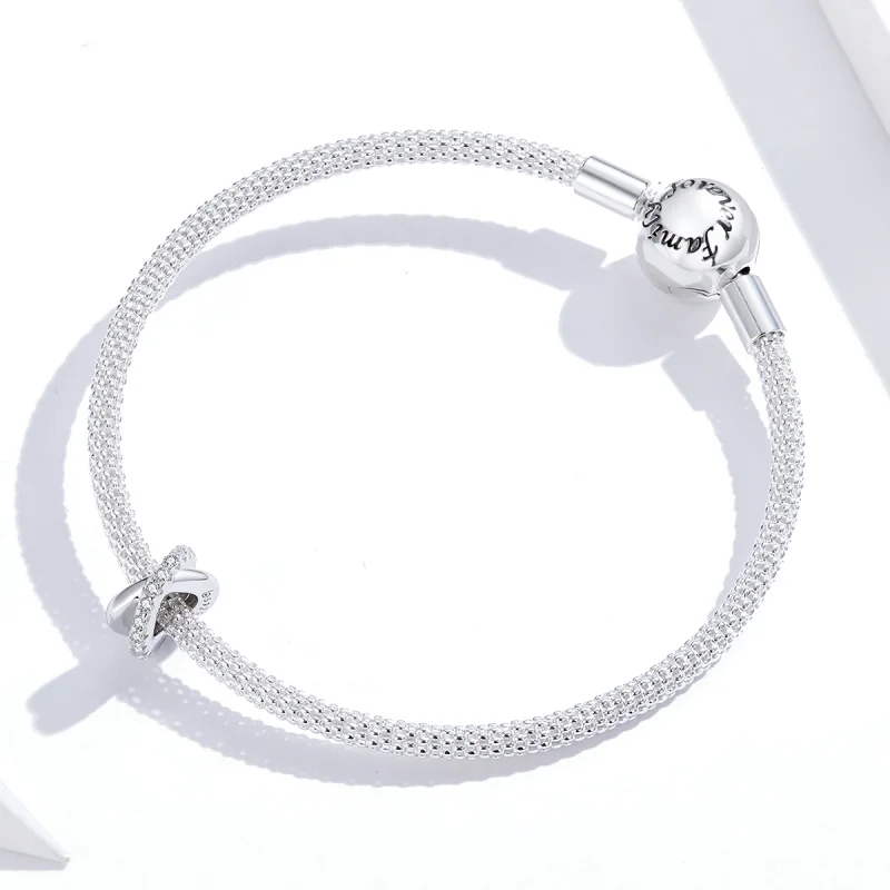 (image for) Pandora Style Silver Chic Spacer Charm - BSC214 - View 2