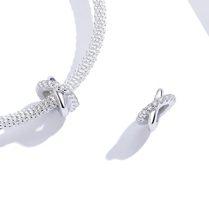 (image for) Pandora Style Silver Chic Spacer Charm - BSC214 - View 3