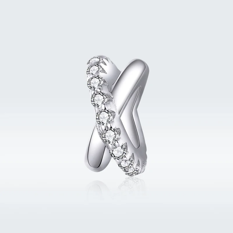 (image for) Pandora Style Silver Chic Spacer Charm - BSC214 - View 5