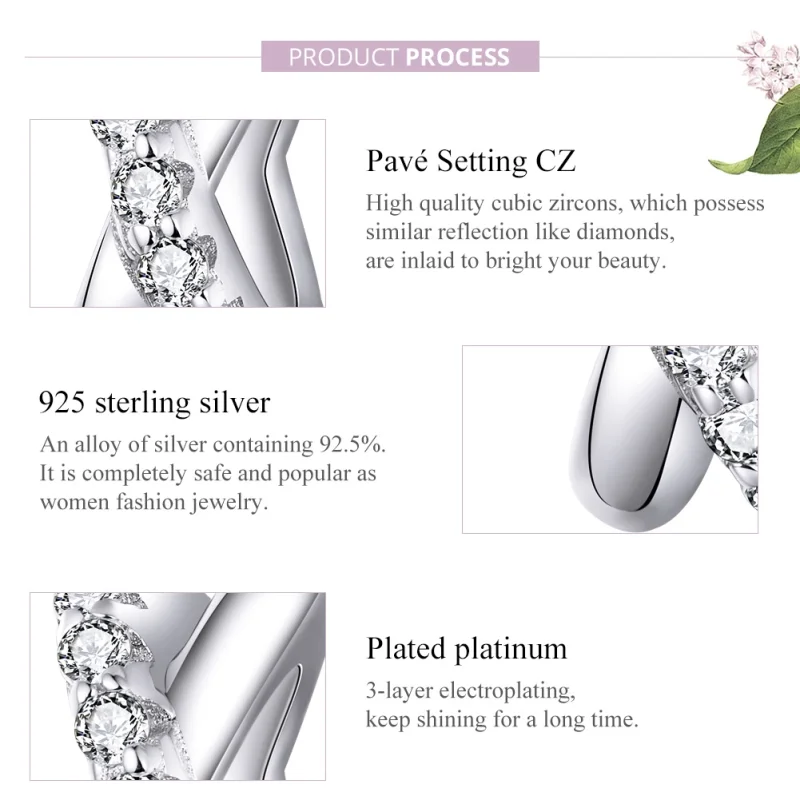 (image for) Pandora Style Silver Chic Spacer Charm - BSC214 - View 7