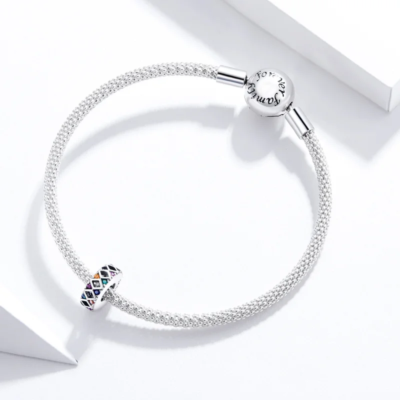 (image for) Pandora Style Silver Circus Jumping Game Spacer Charm - SCC1659 - View 3