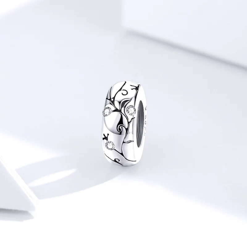 (image for) Pandora Style Silver Classical Pattern Spacer Charm - SCC1559 - View 3