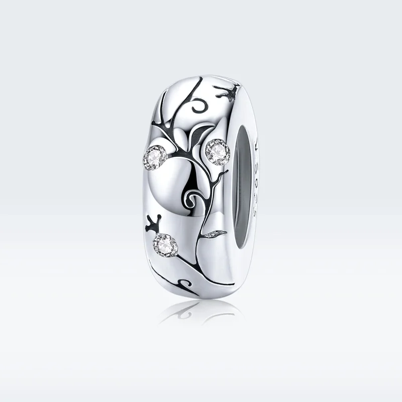 (image for) Pandora Style Silver Classical Pattern Spacer Charm - SCC1559 - View 5