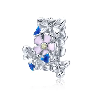 (image for) Pandora Style Silver Colorful Garden Spacer Charm - BSC288