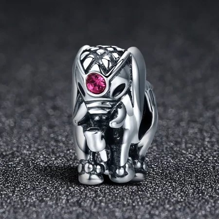Pandora Style Silver Cute Baby Elephant Spacer Charm - SCC321