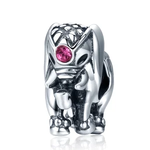 (image for) Pandora Style Silver Cute Baby Elephant Spacer Charm - SCC321