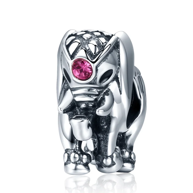 (image for) Pandora Style Silver Cute Baby Elephant Spacer Charm - SCC321 - Product Image