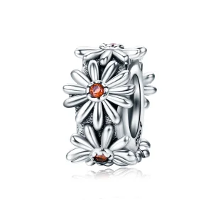 Pandora Style Silver Daisy Wreath Spacer Charm - SCC598 (image for) Pandora Style Silver Daisy Wreath Spacer Charm - SCC598