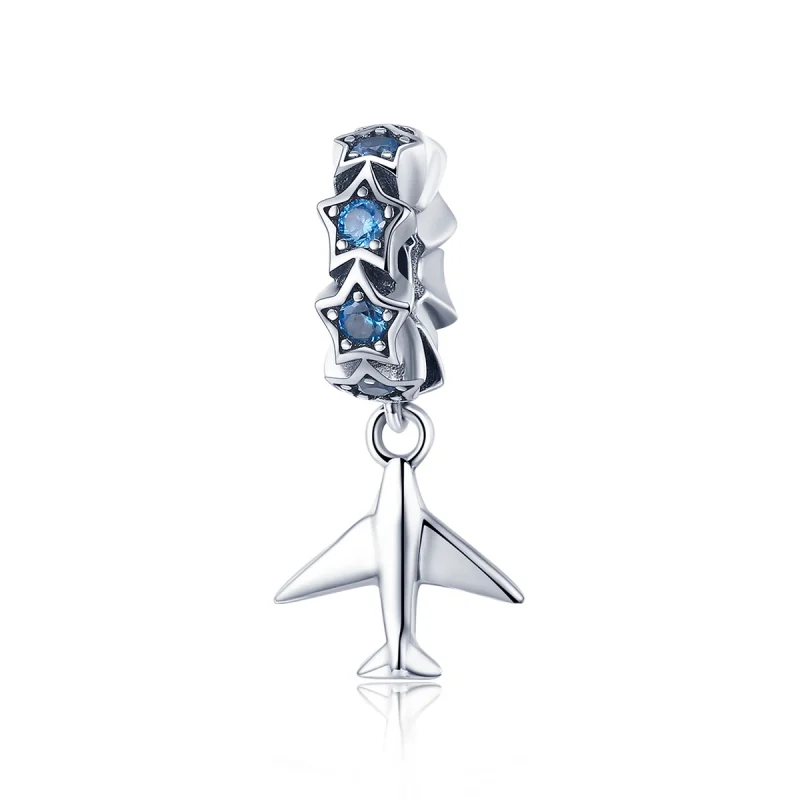 (image for) Pandora Style Silver Dream of Traveling Spacer Charm - SCC882 - Product Image