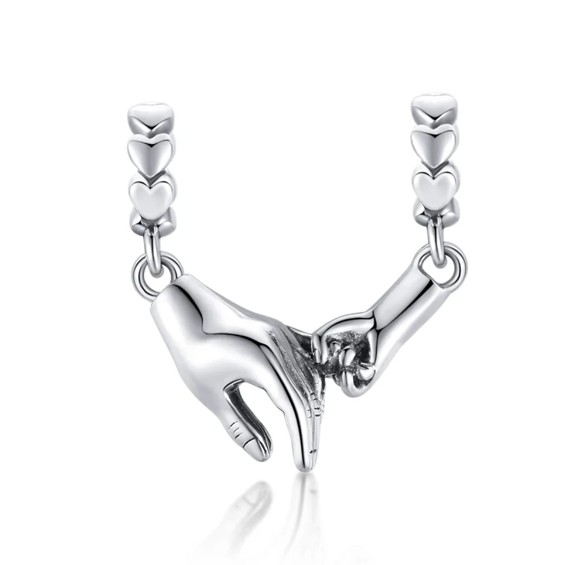 (image for) Pandora Style Silver Hand In Hand Spacer Charm - SCC1700 - Product Image