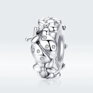 (image for) Pandora Style Silver Ladybug Spacer Charm - BSC112