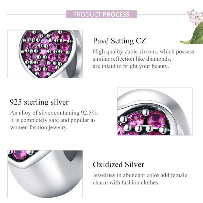 (image for) Pandora Style Silver Love Spacer Charm - SCC1336 - View 8