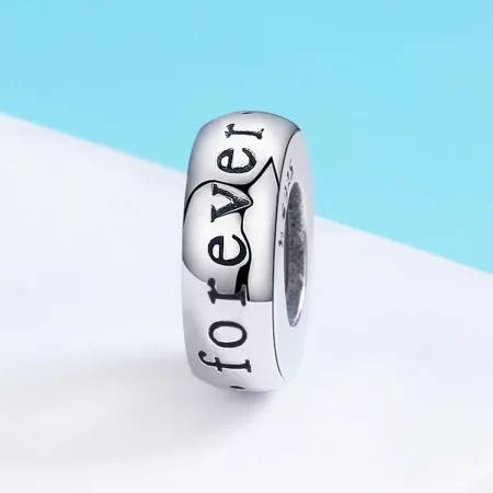 Pandora Style Silver Love You Forever Spacer Charm - SCC595