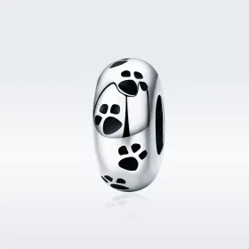 Pandora Style Silver Pet Imprint Spacer Charm - SCC594