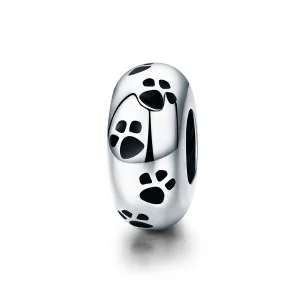 (image for) Pandora Style Silver Pet Imprint Spacer Charm - SCC594