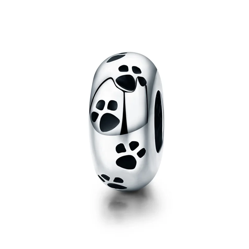 (image for) Pandora Style Silver Pet Imprint Spacer Charm - SCC594 - Product Image