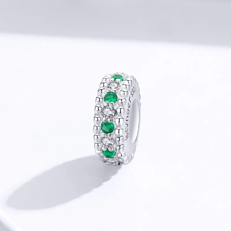 (image for) Pandora Style Silver Retro Spacer Charm - BSC185 - View 2