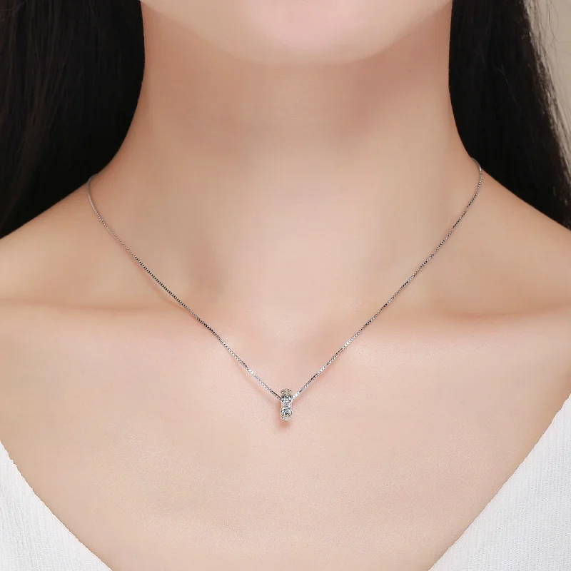 (image for) Pandora Style Silver Rose Wreath Spacer Charm - SCC596 - View 6