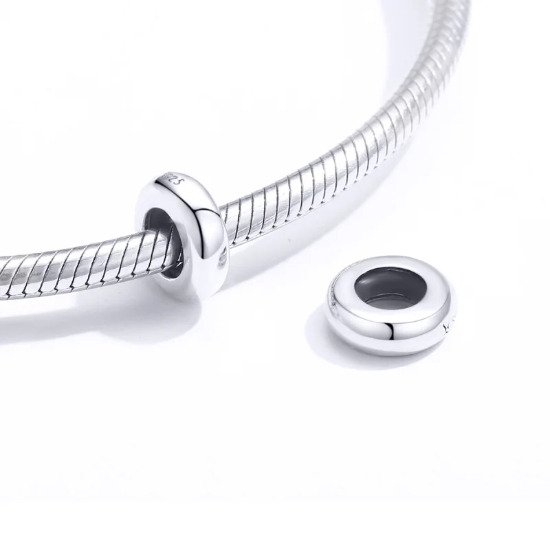 (image for) Pandora Style Silver Simple Spacer Charm - SCC1450 - View 4